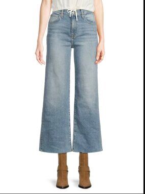 Rosalie High-Rise Wide Leg Ankle Jean SZ 32 (12 or 14) Sierra Wash NWT